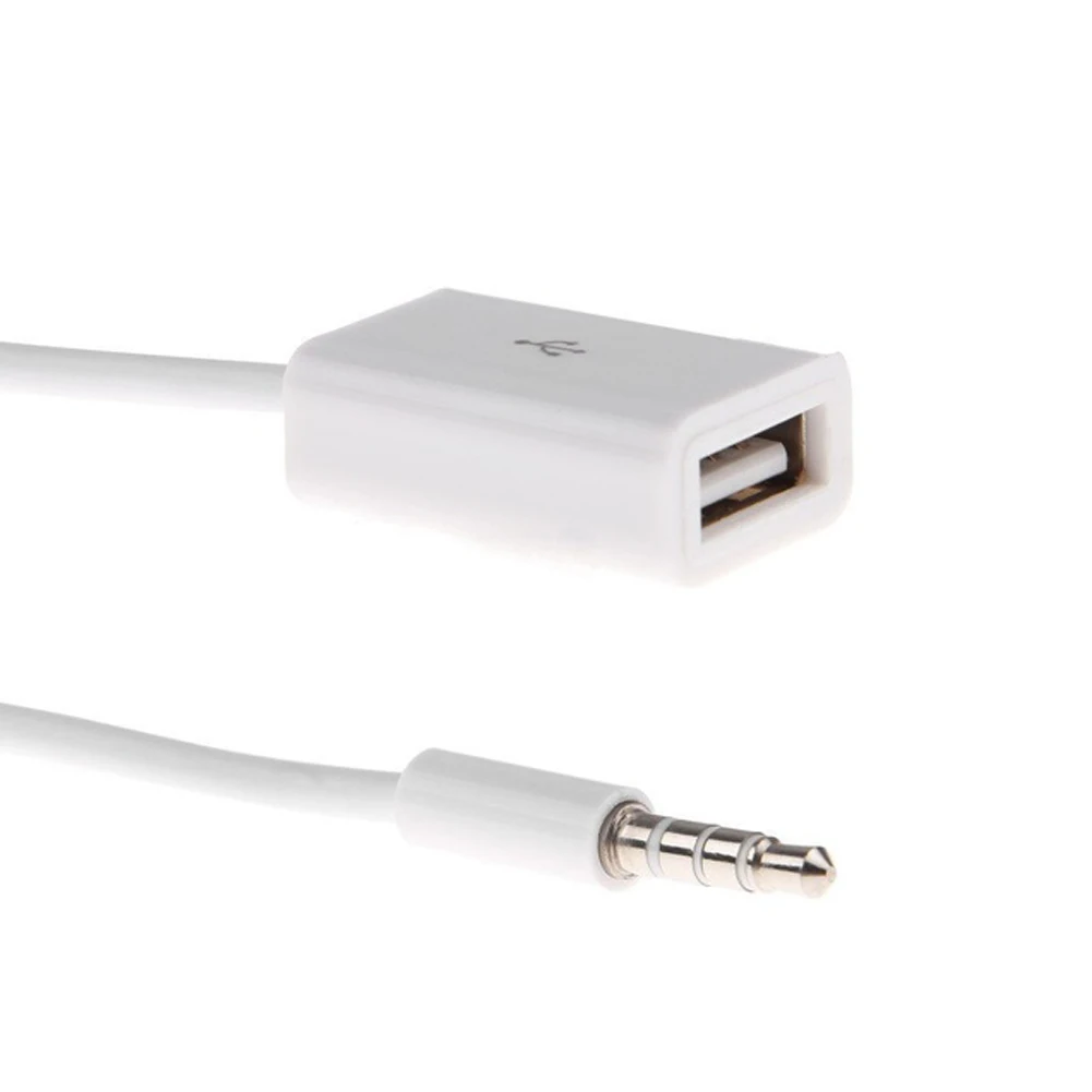 3,5 мм AUX штекер USB Женский Кабель автомобильный динамик аудио конвертер кабель передачи данных