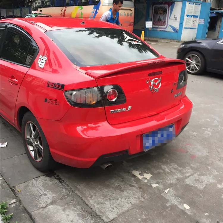 Спойлер для Mazda 3 высококачественный спойлер из АБС материала заднего крыла