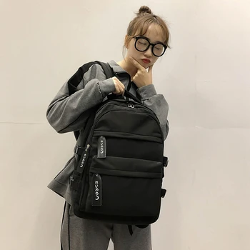 

Teen School Bags for Unisex Backpack Teenage Student Book Bags Big Capacity Nylon Bag School