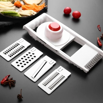 

6 Pcs/set Grater Stainless Steel Multi-function Creative Vegetable Cutter Vegetable Slice Kitchen Tool