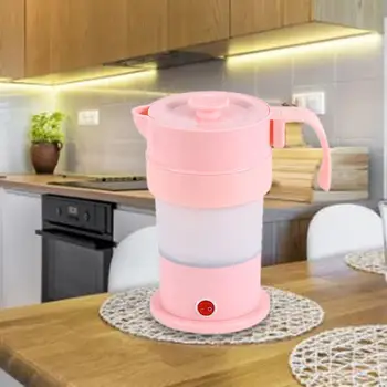 

Foldable Kettle Travel Silicone Electric Kettle Cooker Portable Water Heater With Universal Plug For Coffee Tea 1.15