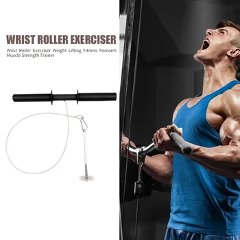 

Exerciser Equipments Gym Training Wrist Roller Exerciser Weight Lifting Fitness Forearm Muscle Strength Trainer