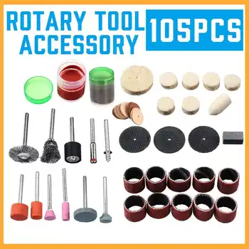 

105Pcs Electric Drill Grindering Accessories Polishing Head Wheels Fit Rotary Grinding Polishing Abrasive Tool Mixed Power