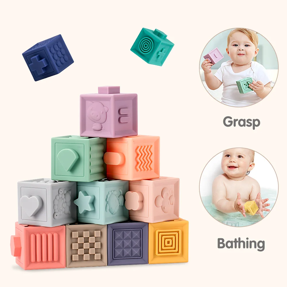 Tumama 12 шт Детские игрушки захватывающий мяч строительные блоки 3D сенсорные мягкие