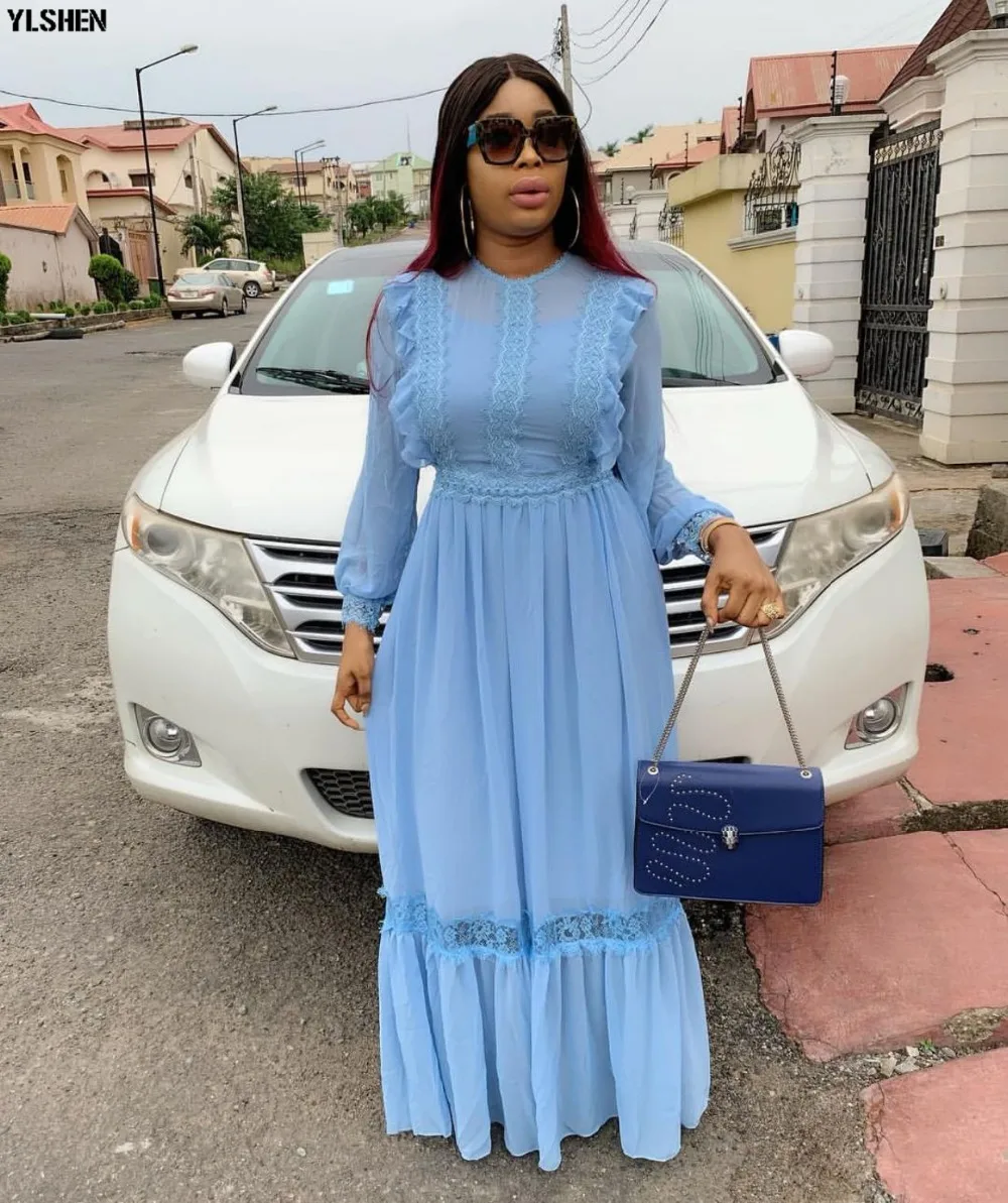 2019 African Maxi Dresses for Women Plus Size Africa Clothing Basin Riche Robe Boubou Africain High Quality Africa Dress Outfit 06