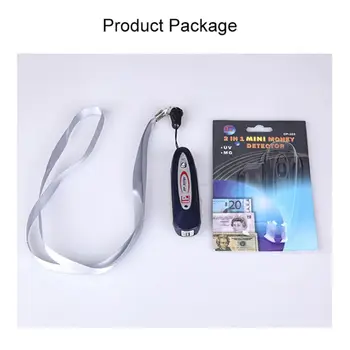 

Mini 2 in 1 UV Currency Money Note Detector Counterfeit Checker With Lanyard New