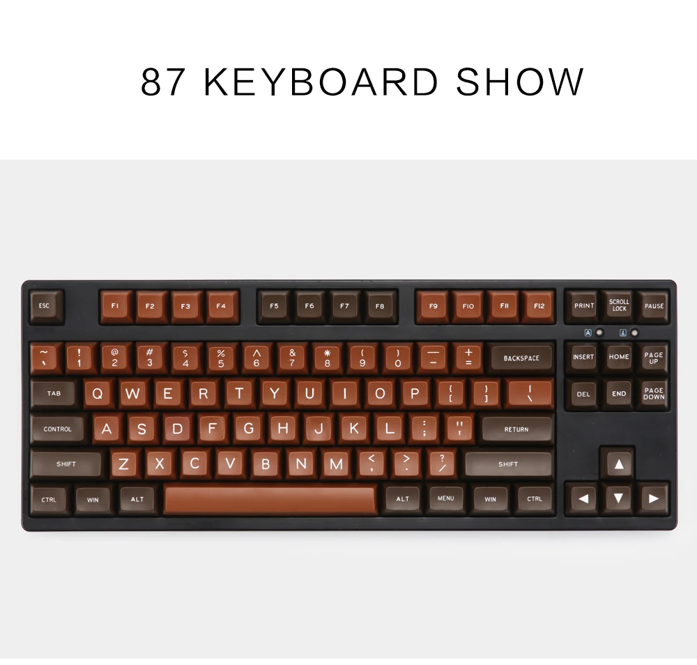 MAXKEY chocolate SA keycaps ABS Double shot 134 клавиш для механической клавиатуры mx