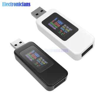 

10 in 1 USB Digital Voltmeter Ammeter Tester Voltage Current Meter Power Charger Battery Indicator Power Capacity Tester