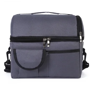 

Unisex Lunch Bag Fro School Work Office Women Men Insulated Lunch Kids Cooler Adults Food Lunch Box Double-layer Lunch Bag
