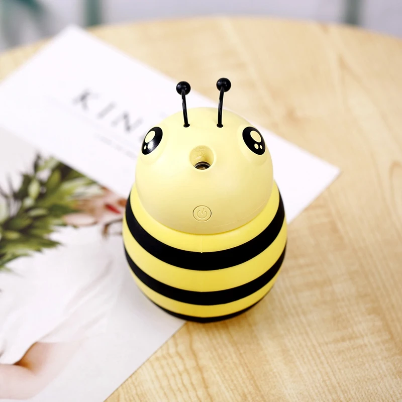 

Creative Mini Bee Humidifier Essential Oil Diffuser Incense Lamp LED Night Light USB Aromatherapy Car Air Freshener Aromatherapy