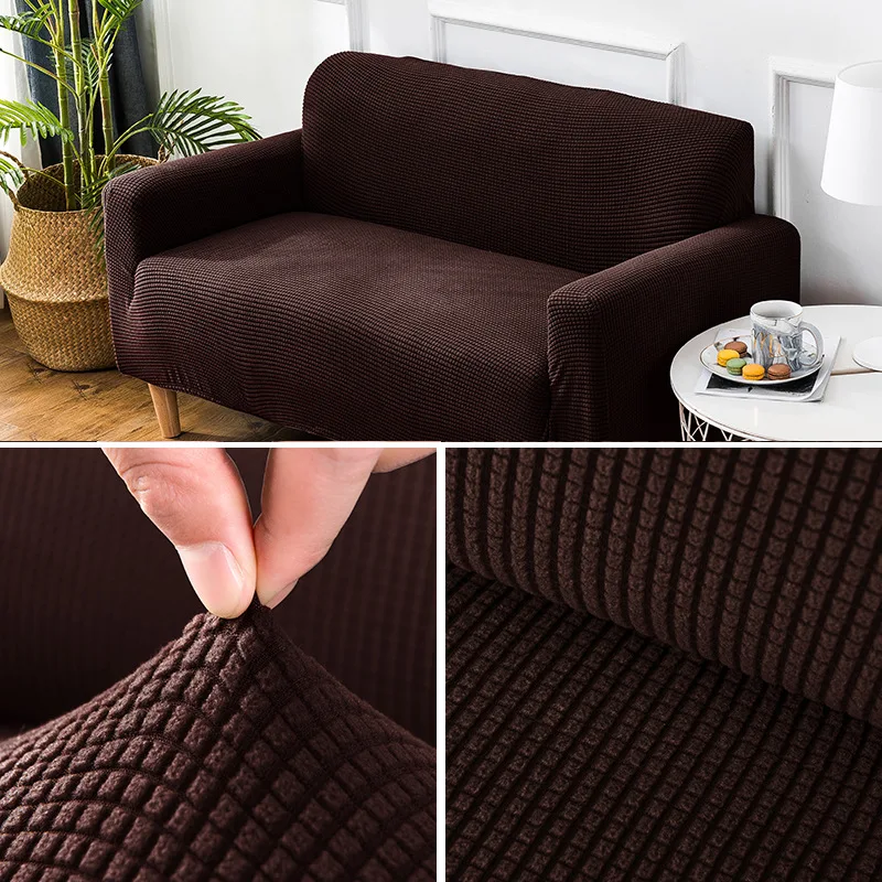 

Polar fleece Sofa Cover Corn kernels Couch Cover Thick Universal Stretch Slipcover For Living Room Armchair 1/2/3/4-Seat Sofa