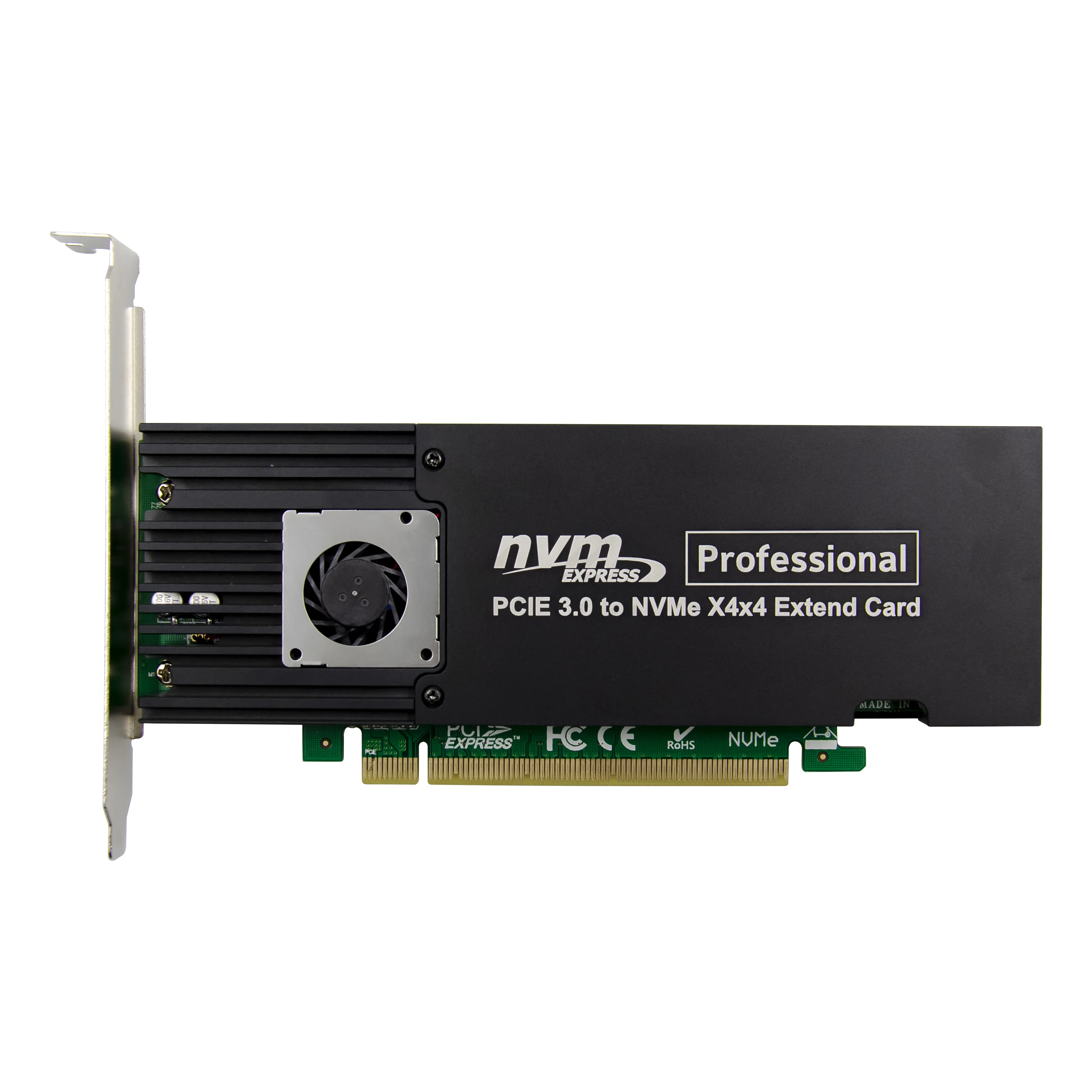 PCIe x16 ASM2824 to 4 port M.2 NVMe SSD Adapter expansion