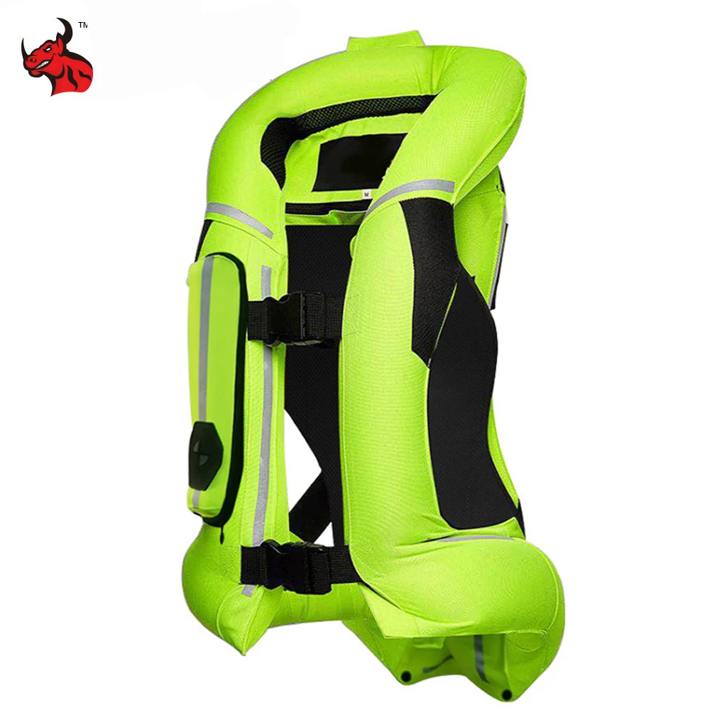 Reflective Motocross Airbag Vest Safety Riding Motorcycle Jacket Professional Moto Air Bag System Motorbike Racing Airbag S-3XL