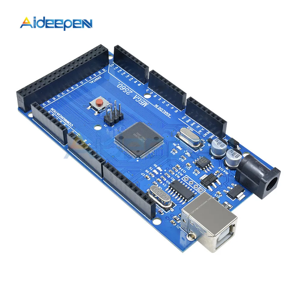 Mega2560 R3 ATmega2560-16AU CH340 макетная плата usb type B для Arduino