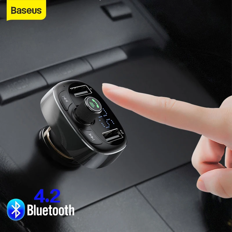 Baseus Car FM Transmitter Bluetooth 3.0 MP3 Audio Player 3.4A Dual USB Charger Handsfree Car Phone Charger Modulator Car Charger
Baseus Car FM Transmitter Bluetooth 3.0 MP3 Audio Player 3.4A Dual USB Charger Handsfree Car Phone Charger Modulator Car Charger