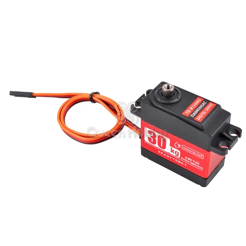 180 270 360 Degree 20KG 30kg Large Torque Digital Coreless Servo Waterproof Aluminium Metal Gears 25T Arm For RC Car title=