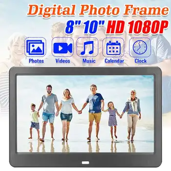 

8/10 Inch LED Backlight HD 1024*600 RGB Full Function TFT LCD Digital Photo Frame Electronic Album Digitale Picture Music Video