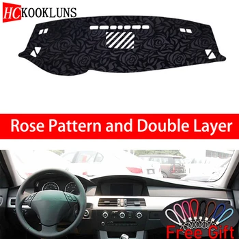 

Rose Pattern For BMW 5 series 2004 2005-2010 Dashboard Cover Car Stickers Car Decoration Car Accessories Interior Car Decals