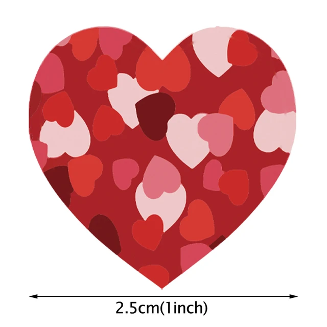 500pcs 1.5inch Red Heart Stickers Roll Gift Packaging Seal labels for  Valentine's Day Wedding Decoration Stationery Stickers - AliExpress