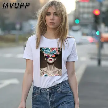

2020 New women's tshirt Harajuku Graphic Art Print T Shirts Women vogue Tshirts female t shirt women's cotton white short sleeve