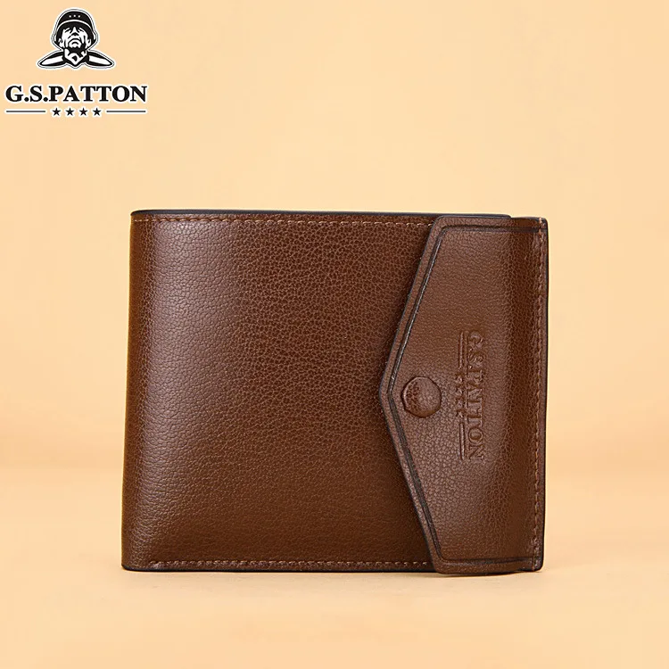 

Podtss pi ju Men's Leather Wallet Buckle Cross Cow Leather Wallet Multi-functional Leather Wallet Customizable