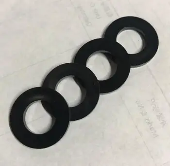 

100pcs M2.5 M3 M4 M5 M6 M10 M12 M16 flat gaskets smooth washers PA black nylon polyamide material spacers
