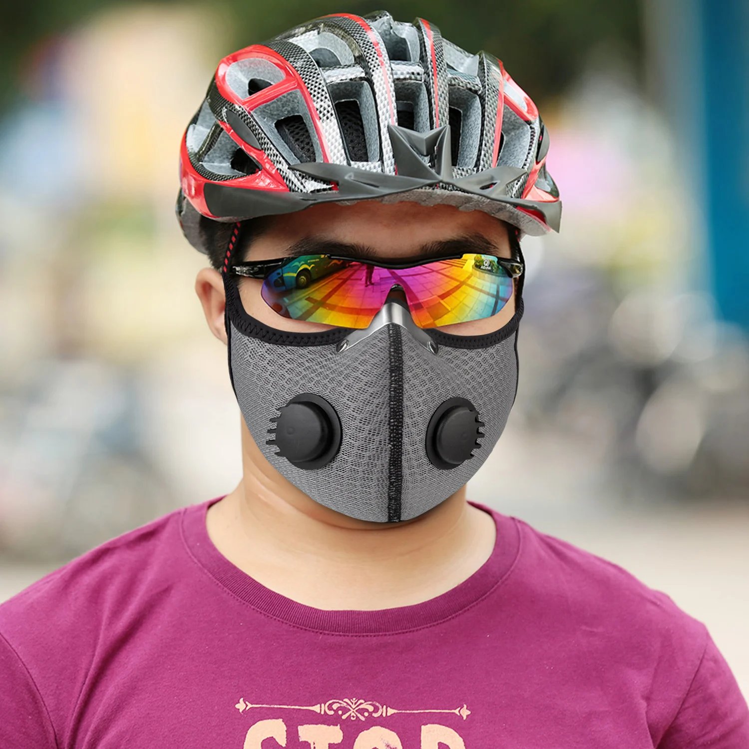 Пылезащитная маска против загрязнения воздуха, пыльца, аллергия, деревообрабатывающая маска для рта, защита от дыхания, многоразовая маска-респиратор на половину лица