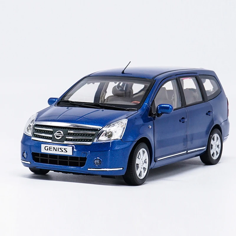 Бутик 1:18 Nissan GENISS MPV 6 модель сплава двери, моделирование литой металлическая модель автомобиля, расширенная коллекция подарок - Цвет: Blue
