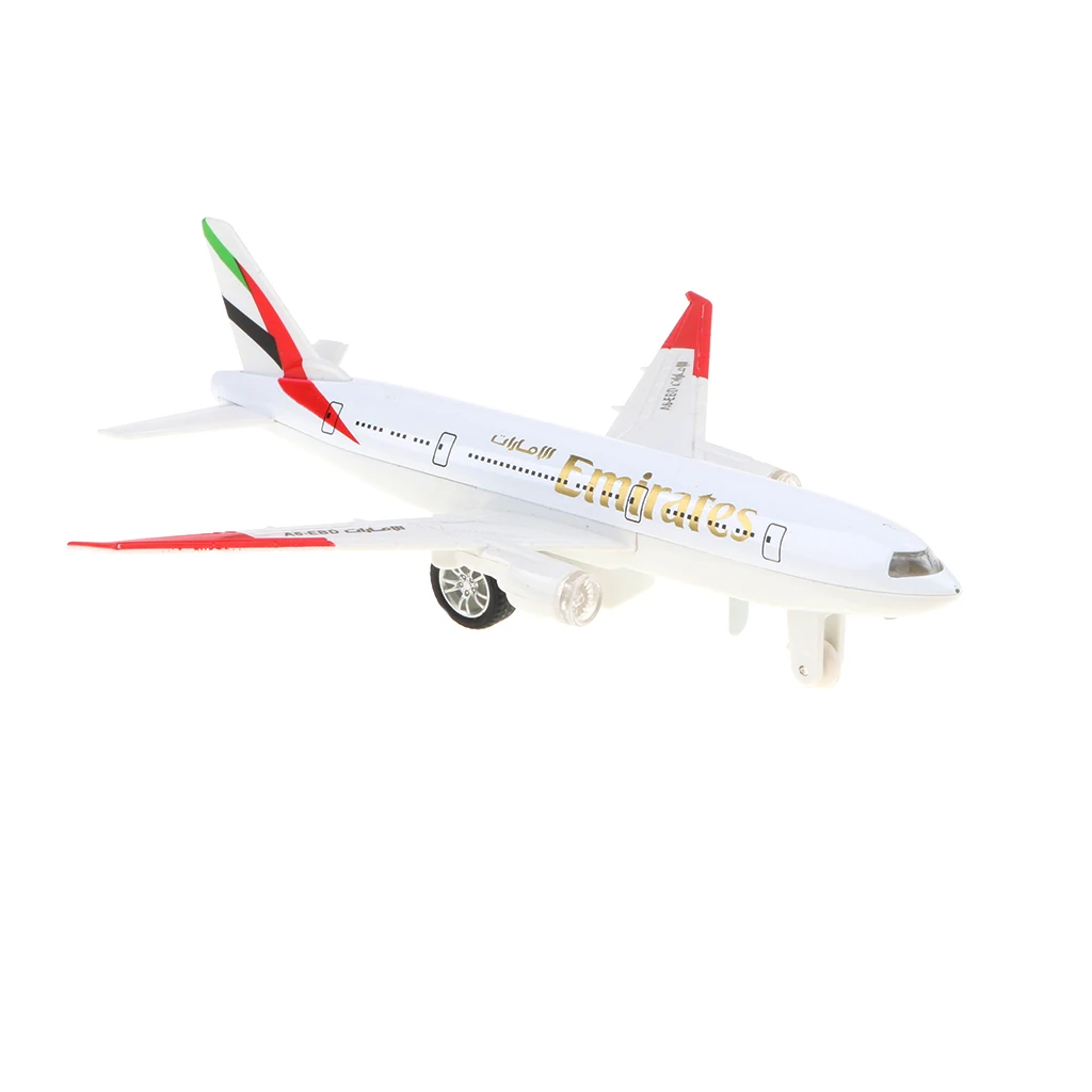 Alloy Emirates Airplane Model Toy for Kids Toddlers, 777 Airliner Toy, Home Desk Decor, Kids Birthday Gift