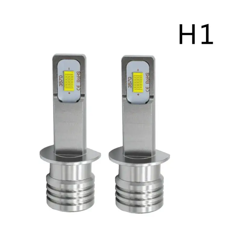 Новинка 2 шт. H1 H4 H7 H11 9005 9006 светодиодный фар Hulbs H7 светодиодный огни автомобиля 6000 К 80W 12V 24V 4000LM авто фары - Испускаемый цвет: H1