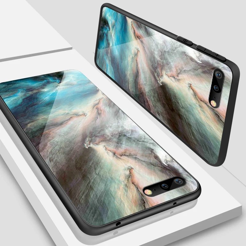 Чехол из закаленного стекла для iPhone 5S, SE 6 6S 7 8 Plus XR XS MAX Star Painted Shells для Meizu M5 M6 M8 M9 Note 16th Plus, Жесткий Чехол - Цвет: W360