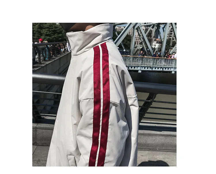 Winter New Style Men Printed Loose-Fit Stand Collar Long Sleeve Cotton-padded Clothes Japanese-style Teenager Thick Coat Me