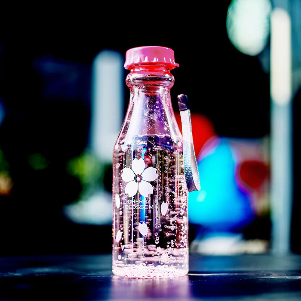 Высококачественный герметичный принт с практичной подвеской 550 мл дорожная бутылка для воды для спорта на открытом воздухе L* 5