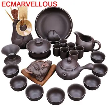 

Bedroom Decor Teaset Organizer Kung Fu Kitchen Mutfak Theepot Tea Pot Chinese China Home Decoration Accessories Teaware Set