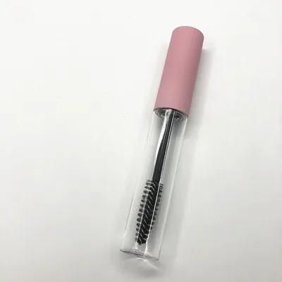 50pcs 100pcs 10ml Empty Mascara Tubes White/Silver/Gold/Black Cap Eyelash Tube Mascara Bottle Cream Cosmetic Packaging Container - Цвет: Matte Pink Cap
