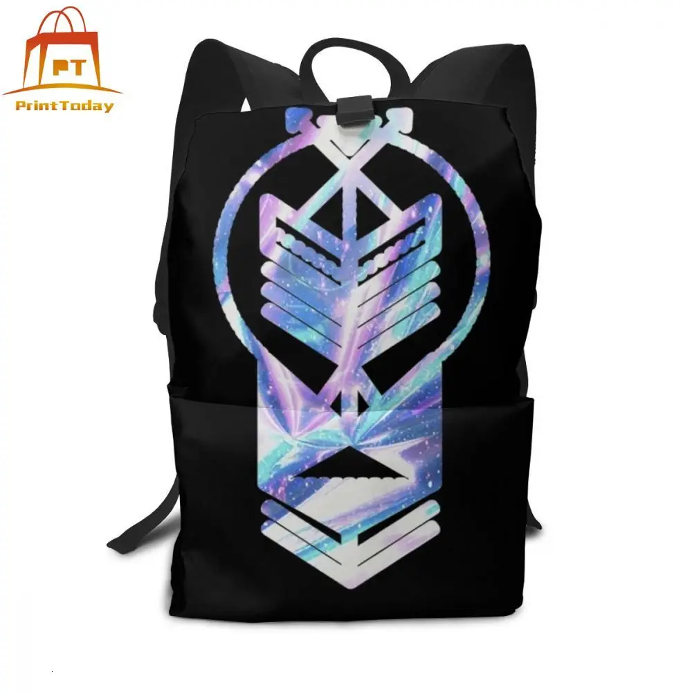 geometric holographic backpack