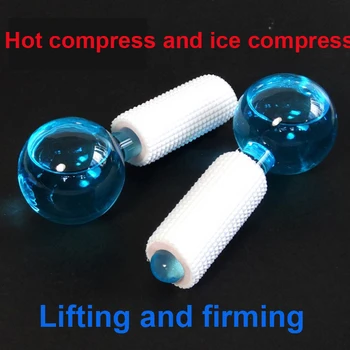 

2pcs Massage Globes Ice Ball Energy Crystal Glass Ball Health Care Cooling Beauty Ice Globes Face Wrinkle Remover Product