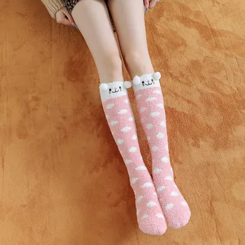 

5 Pairs Fashionable Long Socks Women Unisex Casual Christmas Printed Long Socks Stockings Medias De Mujer Пояс Для Чулок