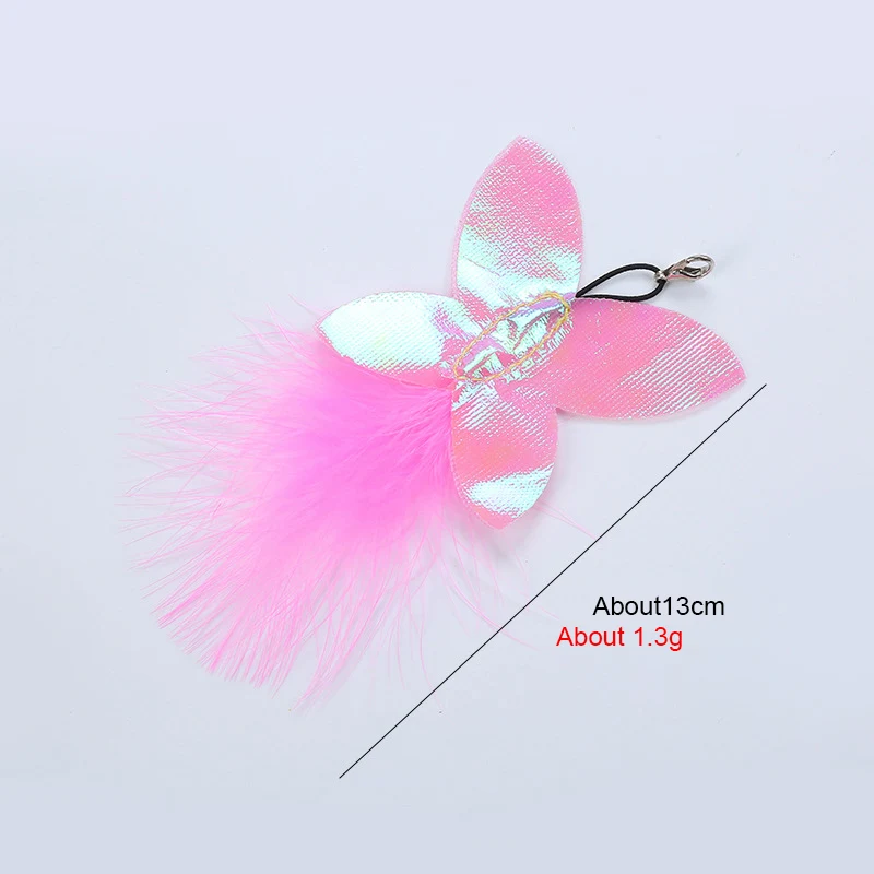 Cat Toy Feather Replacement Head Bells Feather Freely Change Combinations Multi-type For Cat Stick Telescopic Rod DIY Tools 