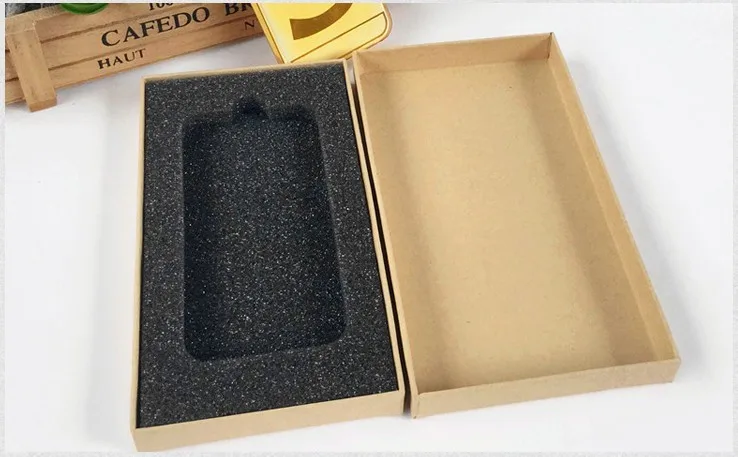 

10pcs/lot-18*10*2cm 4.7 inches Brown Kraft Paper Boxes Heaven And Earth Cover Box Phone Gift Craft Soap Box Jewelry Storage Box