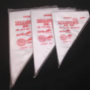 

4YANG 10Pcs/bag Disposable Piping Bag Icing Nozzle Fondant Cake Decorating Pastry Tips Tools Small Large Size Cake Tools