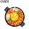 CUKYI 3L Electric Multicooker Mini Cooking Pot Skillet Frying Boiling Stewing Pot Hot Pot Noodles Breakfast Maker Non-stick 220V 5