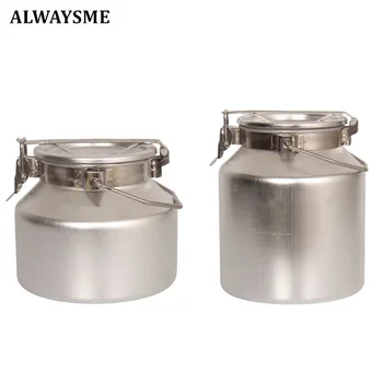 

ALWAYSME 3L/5L Aluminum Alloy Luxurious Metal Milk Power Milk Storage Organize Boxes Barrel For Baby Pregnancy.Maternity Or Home