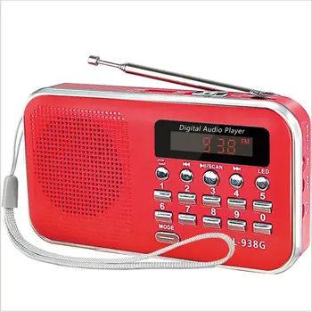 

Portable Radio Digital Speaker Handheld Mini Music Player Digital FM USB MP3 Player Rechargeable Handsfree Pockets Receive