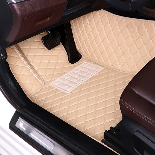 MIDOON автомобильные коврики для Volkswagen EOS UP caravell sharan Scirocco Beetle вариант Phaeton Multivan Magotan 2000 - Название цвета: Beige