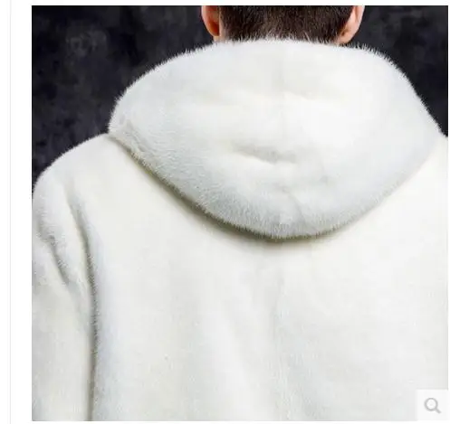 Белые мужские куртки с капюшоном, 6XL, зима-осень, меховые куртки, 7XL, искусственный мех норки, мужские пальто, большие размеры, повседневная верхняя одежда, топы, J1648-8