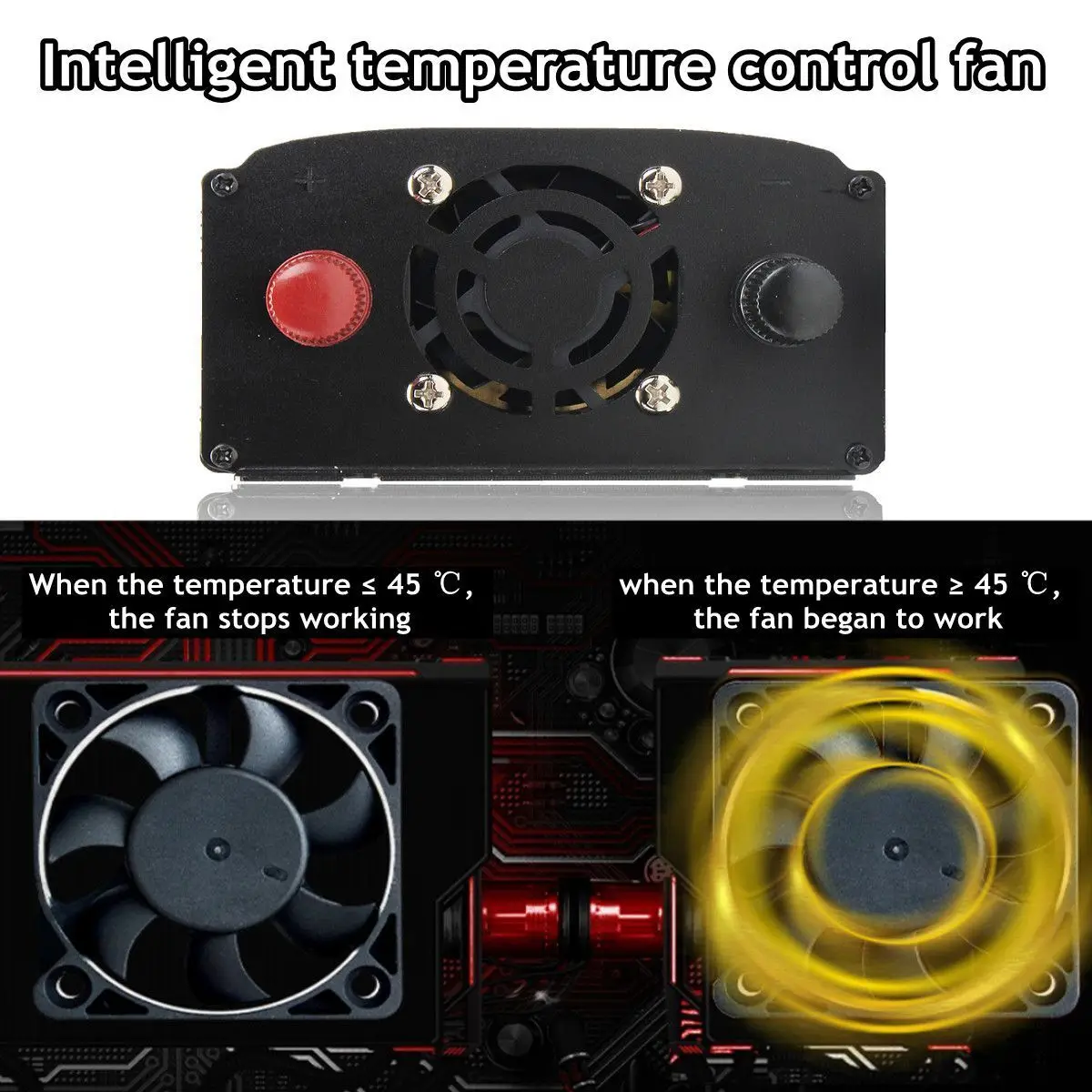 Инвертор 12 V/24 V 220V 2000/3000/4000W Напряжение трансформатор с немодулированным синусоидальным сигналом Мощность инвертор DC12V к переменному току 220V преобразователь 2 светодиодный Дисплей