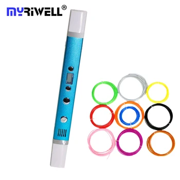 

Myriwell 3D Drawing Pen USB Creative Pen 3D pen graffiti 4 speed Adjustable PLA/PCL/ABS For Kids 3d printing pen RU Stock