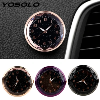 

Car Clock Car Decoration Ornament Interior Stick-On Digital Watch Mini Quartz Clocks Car-styling Electronic Meter Mechanics