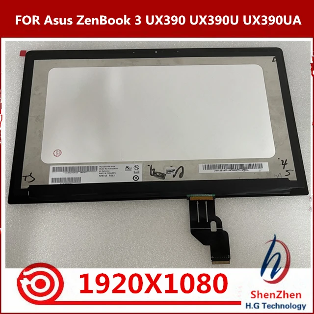 12.5 inch Original LCD B125HAN03.0 FOR Asus ZenBook 3 UX390 UX390U UX390UA  UX390UAK LCD Screen LCD Assembly replacement